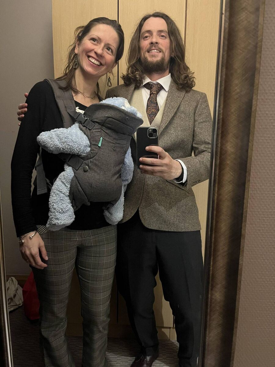 Seán Ronayne, an ornithologist and wildlife sound recordist, has just welcomed a daughter Laia with his partner Alba. Seán Ronayne, an ornithologist and wildlife sound recordist, has just welcomed a daughter Laia with his partner Alba.