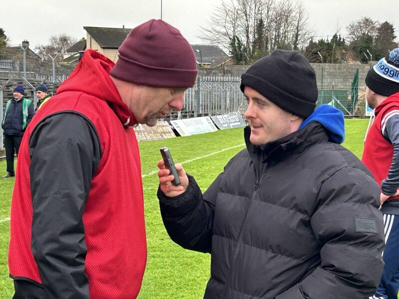 Watergrasshill manager Eddie Enright talks to The Echo's Barry O'Mahony after his side's win over Carey Faughs at Páirc Tailteann in Navan. Picture: Dan Linehan Watergrasshill manager Eddie Enright talks to The Echo's Barry O'Mahony after his side's win over Carey Faughs at Páirc Tailteann in Navan. Picture: Dan Linehan