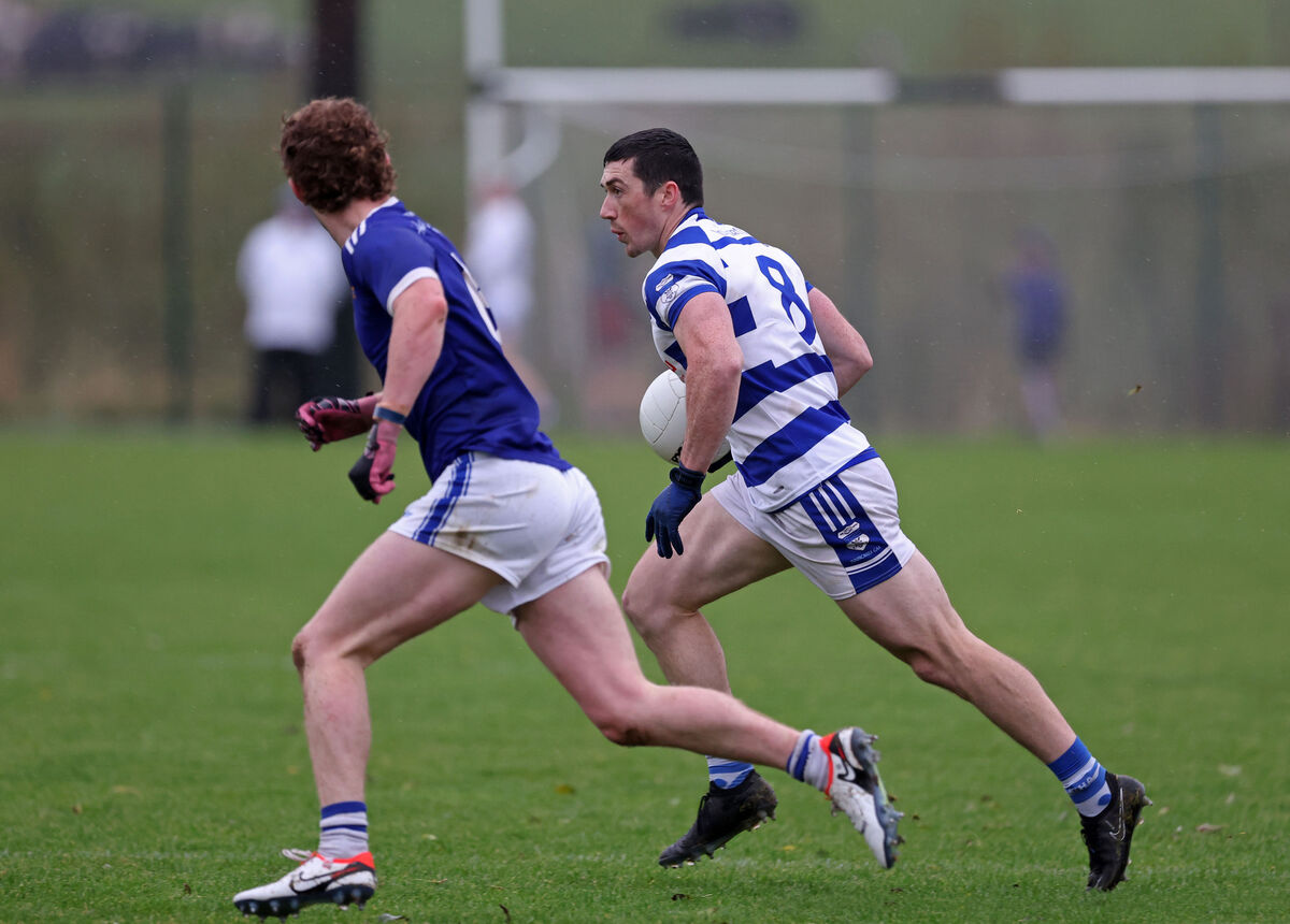 Seán O'Donoghue in action for Inniscarra against Aghinagh this year. Picture: Jim Coughlan