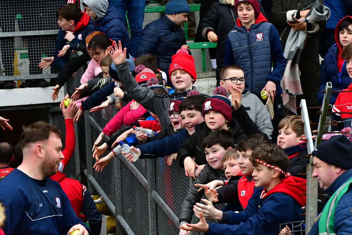 Watergrasshill supporters show their delight after their team beat Carey Faughs in the AIB GAA Hurling All-Ireland Intermediate Club Championship Semi -Final at Pairc Tailteann, Navan. Photograph Moya Nolan Watergrasshill supporters show their delight after their team beat Carey Faughs in the AIB GAA Hurling All-Ireland Intermediate Club Championship Semi -Final at Pairc Tailteann, Navan. Photograph Moya Nolan