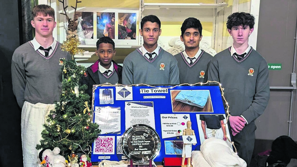 Cork pupils win award for towel business idea