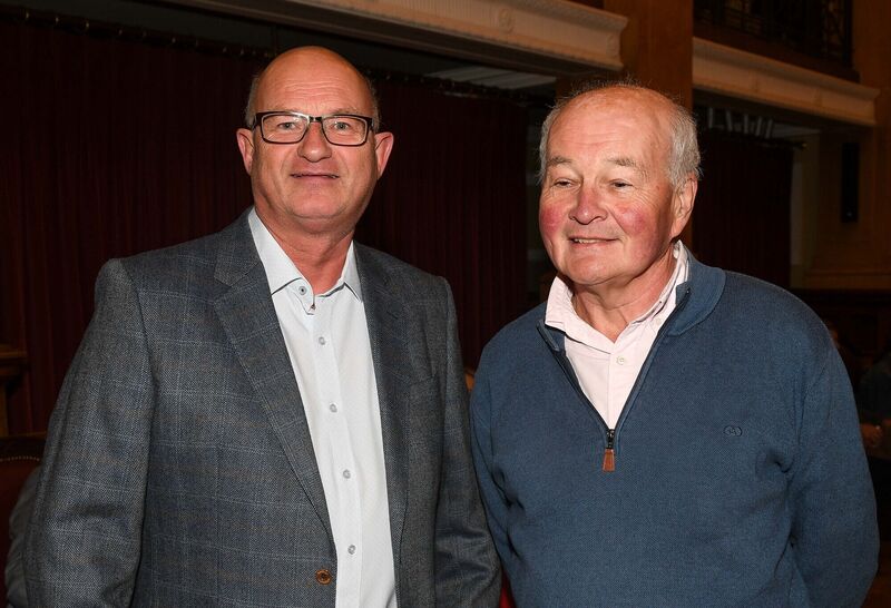 Ger Hartnett and Vince Gallagher attending the civic reception.