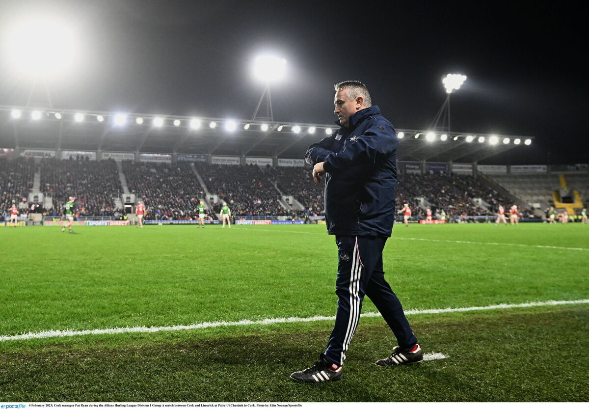 Cork manager Pat Ryan at SuperValu Páirc Ui Chaoimh. Picture: Eóin Noonan/Sportsfile