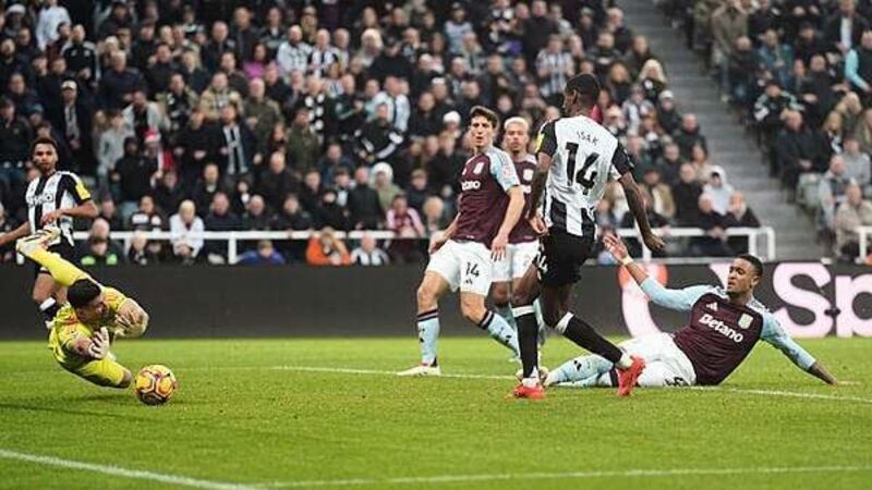 Alexander Isak strikes again as Newcastle ease past 10-man Aston Villa