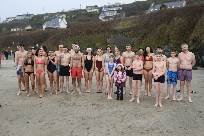 The Ahiohill gang ready for their Christmas swin in Inchydoney, West Cork. Picture Dan Linehan The Ahiohill gang ready for their Christmas swin in Inchydoney, West Cork. Picture Dan Linehan