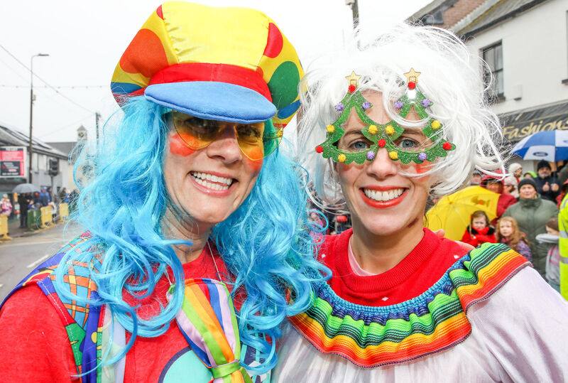 Mary Murphy and Mary O'Brien taking part in the Wren Boys Street Festival that was held on St. Stephen's day in Carrigaline, Co. Cork. Mary Murphy and Mary O'Brien taking part in the Wren Boys Street Festival that was held on St. Stephen's day in Carrigaline, Co. Cork.
