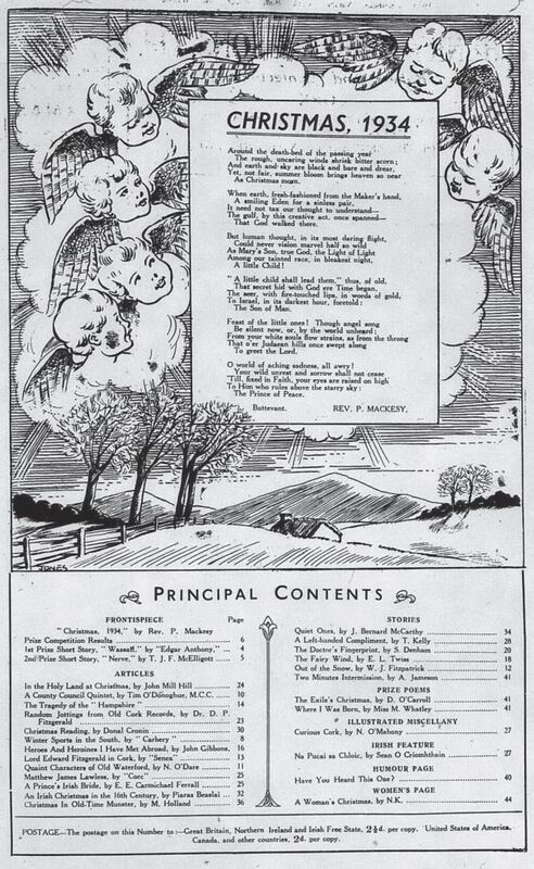 The table of contents from the 1934 Holly Bough. 
