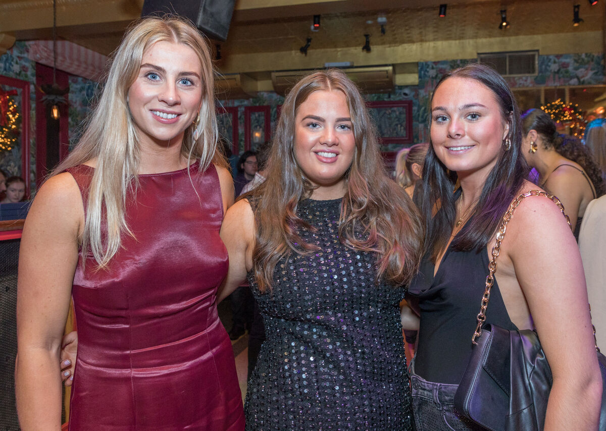 St Finbarr's Kate Wall, Ciara Hurley and Ella Wigginton Barrett at the Reardens All-Stars. Picture: David Creedon
