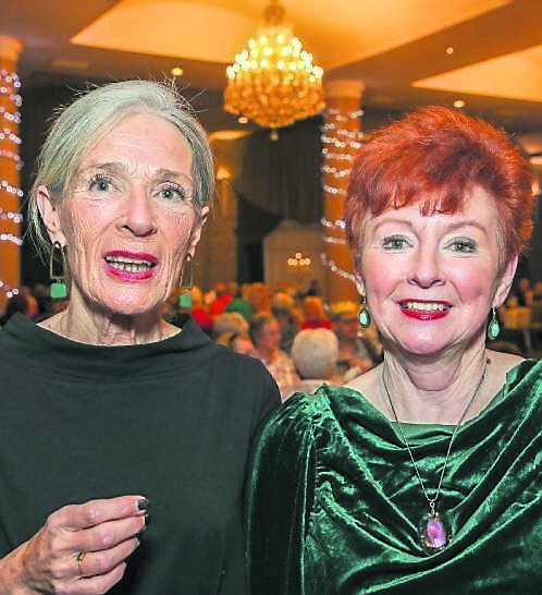 Mel Lotti and Pauline Murphy at the Douglas Young at Heart Christmas Dinner