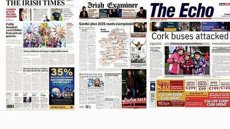 What the papers say: Tuesday's front pages What the papers say: Tuesday's front pages