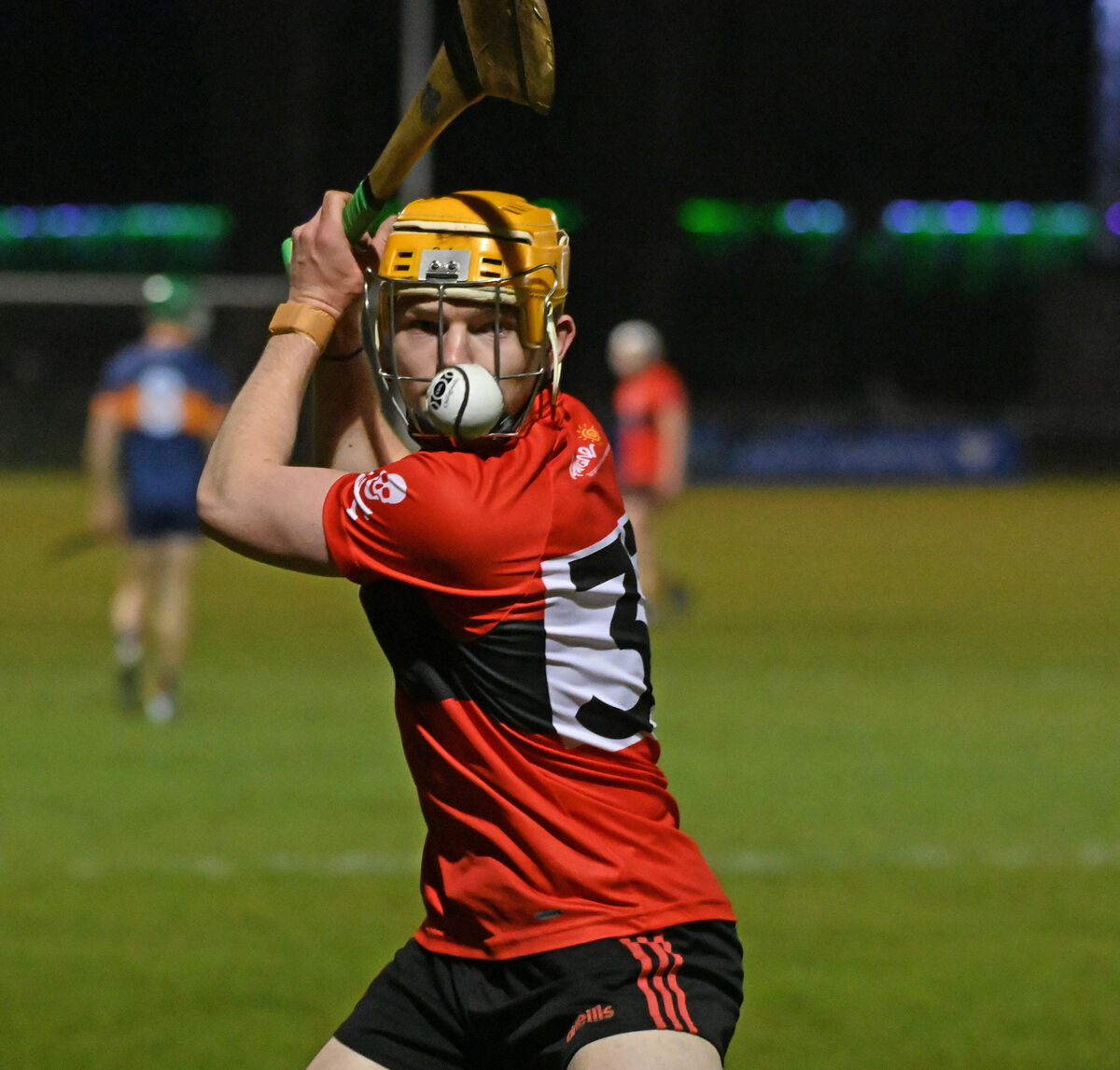 Darragh Flynn strikes over a point for UCC in the Fitzgibbon Cup. Picture: Eddie O'Hare