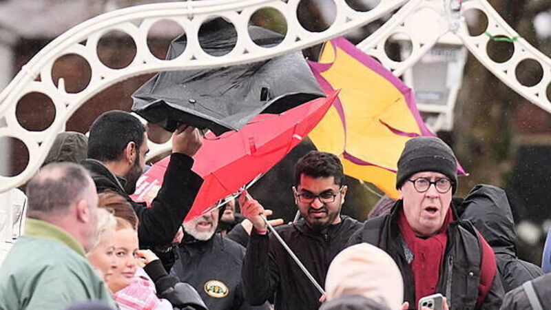 Rain warning and temperatures set to plunge as Ireland celebrates new year