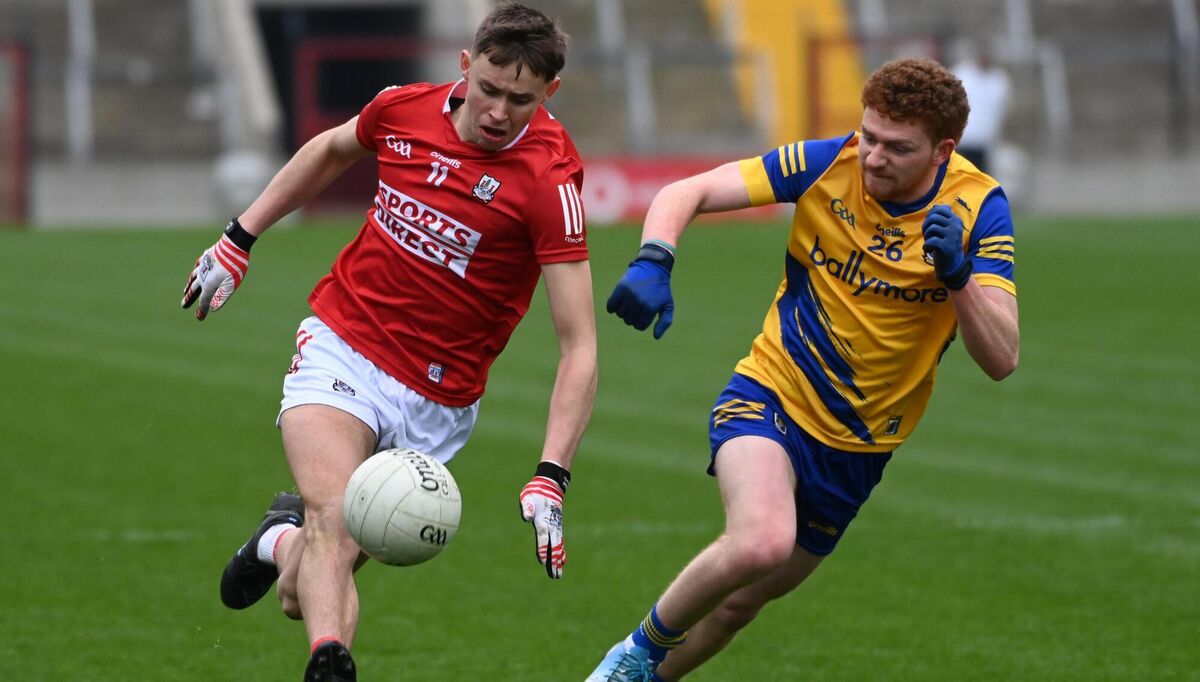 Cork's Hugh O'Connor solo's past from Roscommon's Tomas Lennon during the John Kerins under 20 development league at Pairc Ui Chaoimh in March last year. Picture; Eddie O'Hare