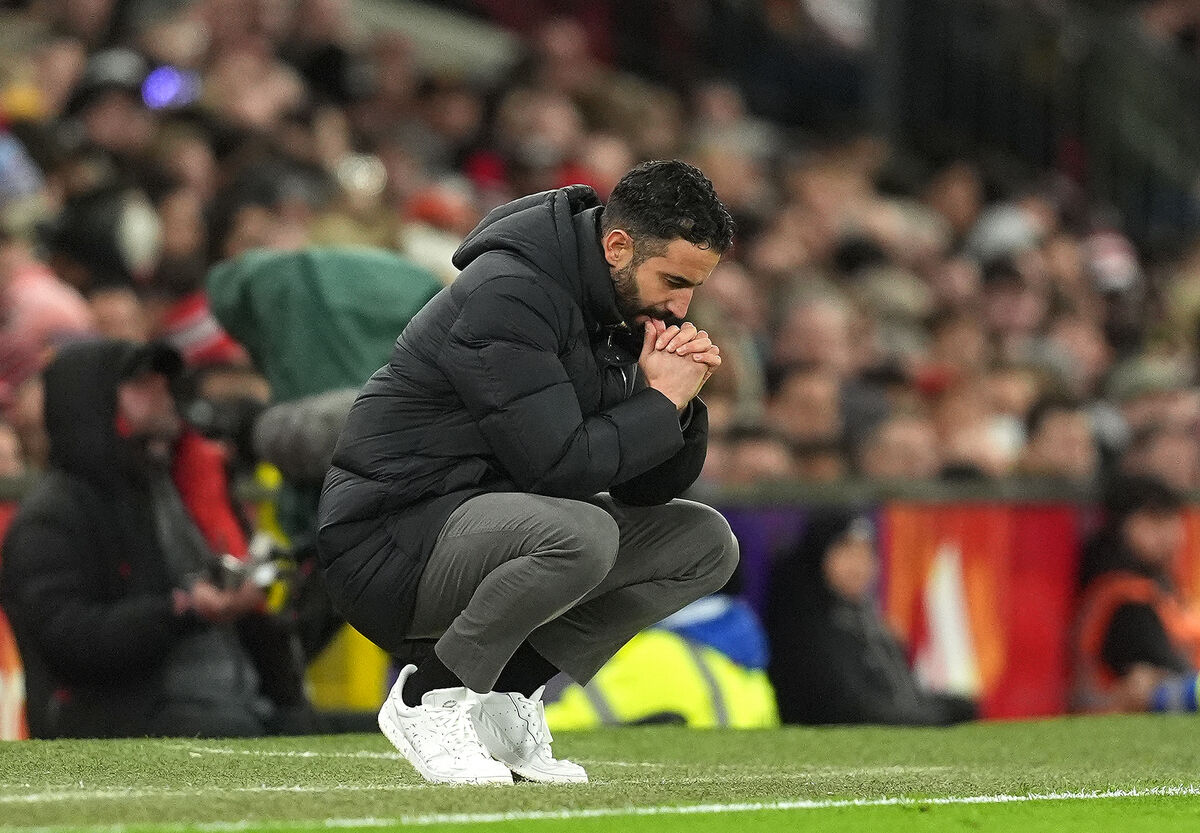 Manchester United manager Ruben Amorim, feeling the pressure. Picture: PA Manchester United manager Ruben Amorim, feeling the pressure. Picture: PA