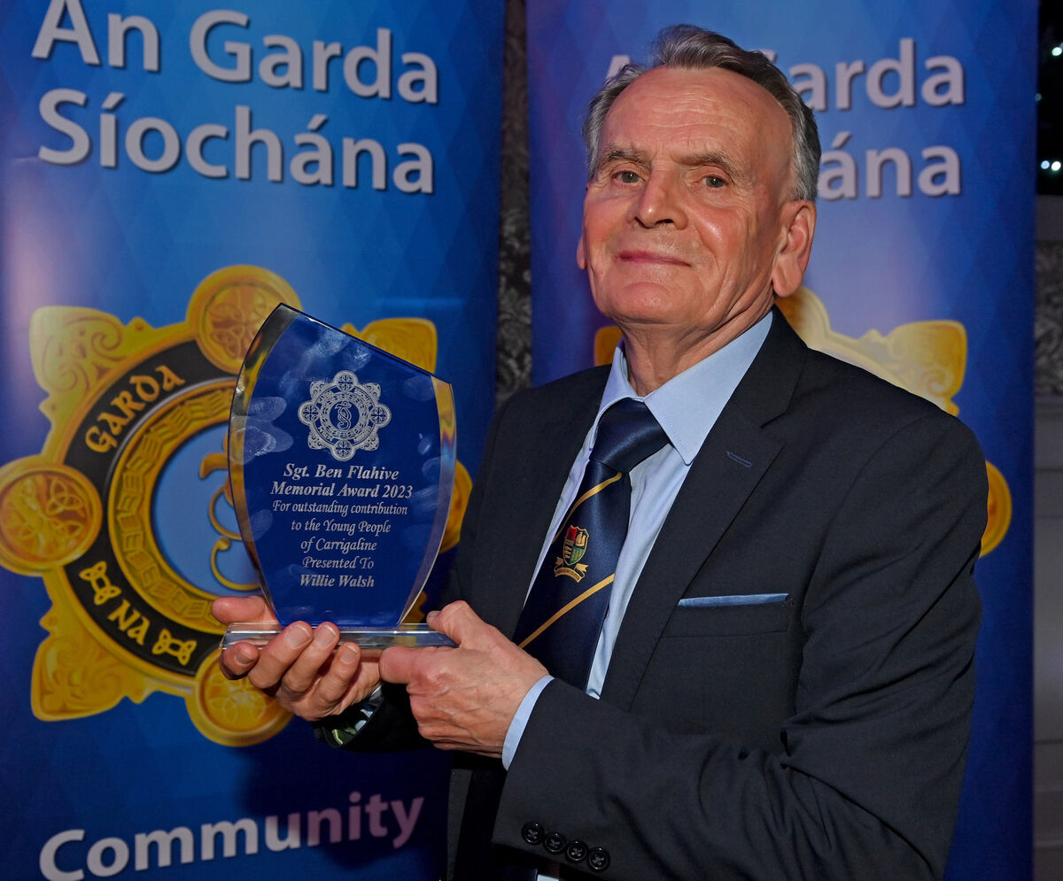 Willie Walsh, Carrigaline who received the Sgt. Ben Flahive memorial award for contribution to youth at the Cork City Garda Youth awards at the Rochestown Park hotel . Picture; Eddie O'Hare
