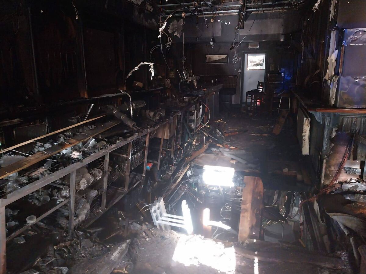 The gutted interior of Charlie Mac's bar in Fermoy.