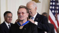 Bono awarded Presidential Medal of Freedom at White House