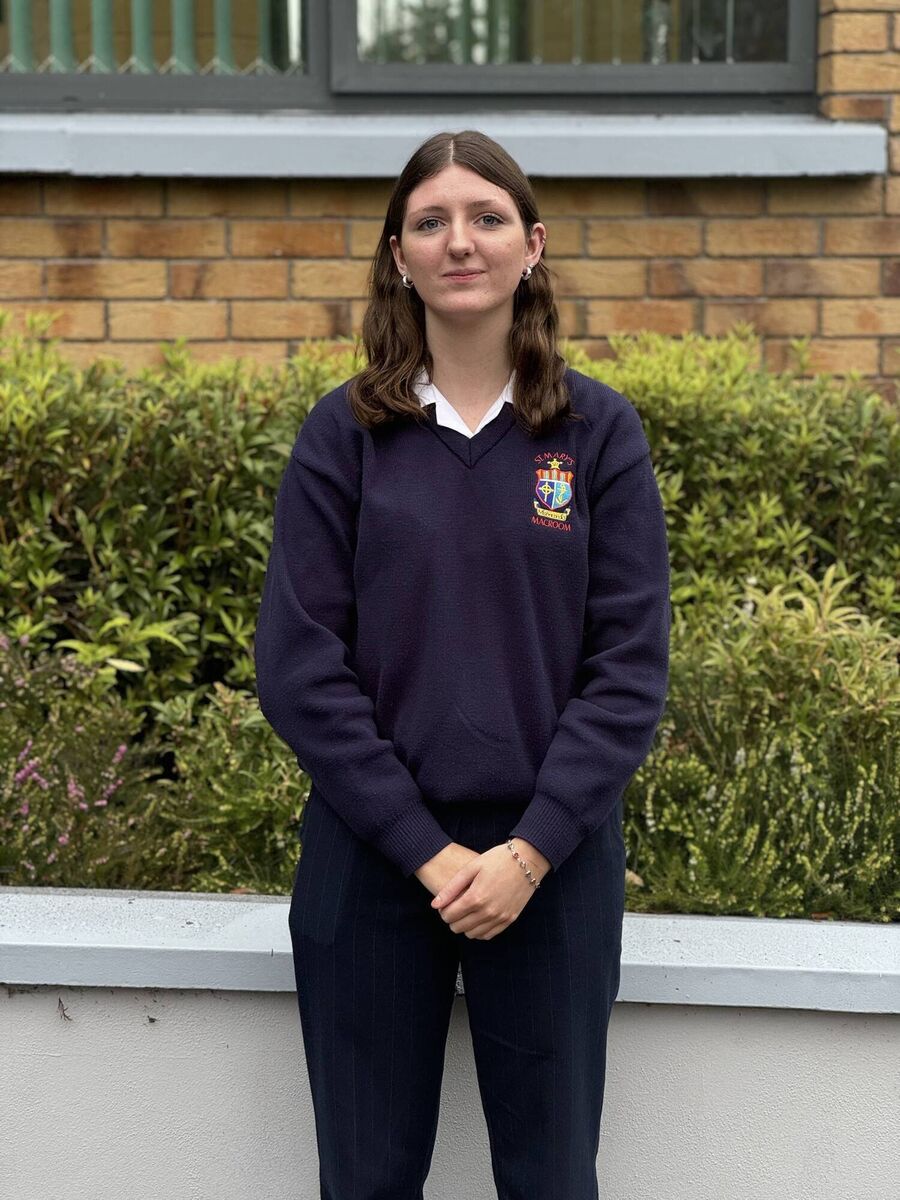 Eugenie Kelleher from St Mary's Macroom looked at the mental health impacts of social media. Eugenie Kelleher from St Mary's Macroom looked at the mental health impacts of social media.