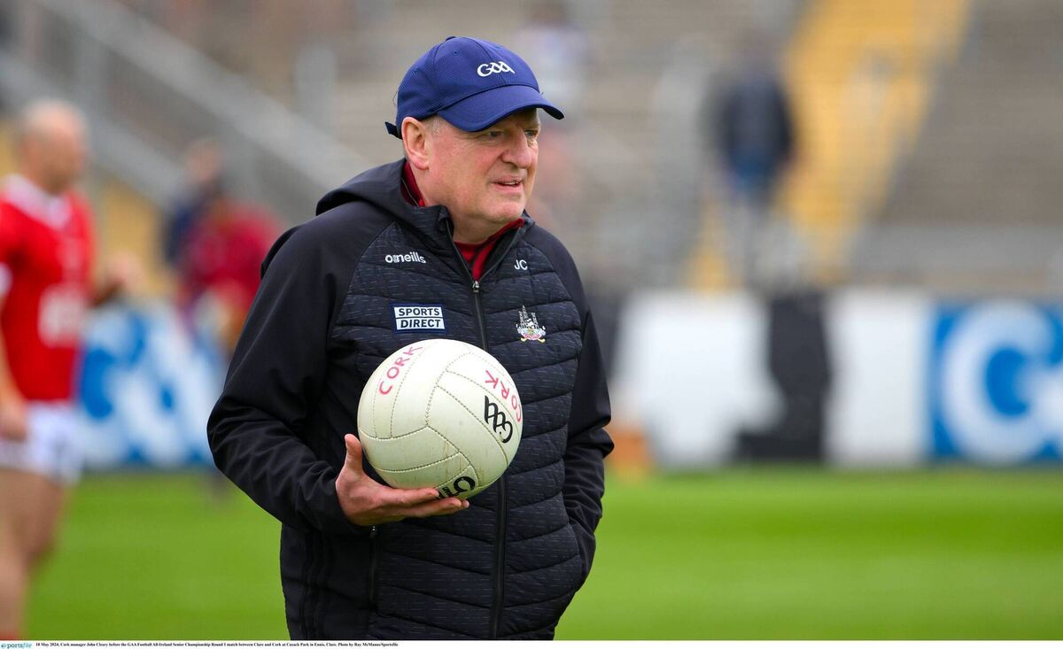 Cork manager John Cleary. Picture: Ray McManus/Sportsfile