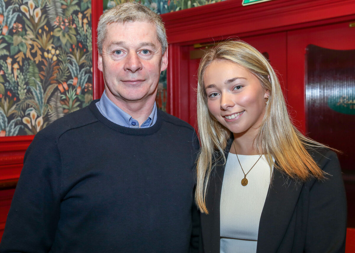 Kieran Callanan with his daughter Siobhán at the Reardens All Star Awards which took place at Reardens, Washington Street, Cork. - Picture: David Creedon
