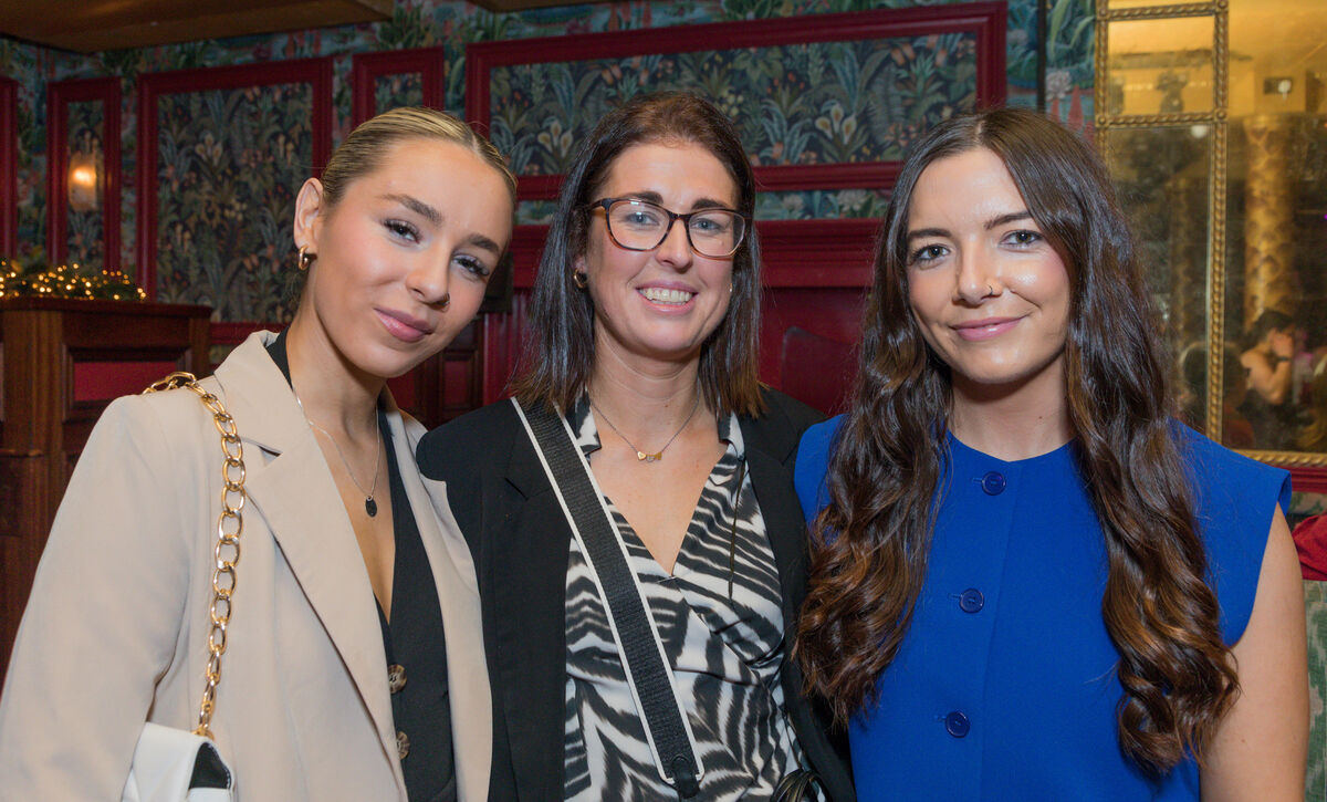 Aoife Byrne, Gillian Fitzgearld and Stephanie Punch at the Reardens All Star Awards which took place at Reardens, Washington Street, Cork. - Picture: David Creedon