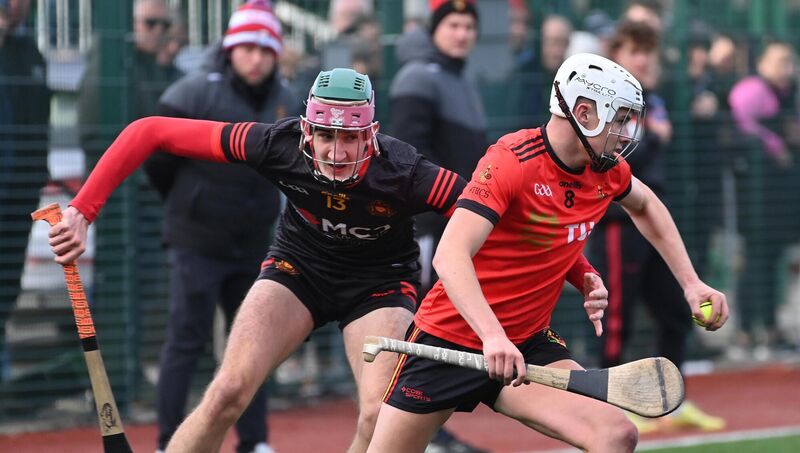 Jack Trench, CBC, Cork looking to tackle Rory Hanly, John The Baptist Community School. Picture: Dan Linehan Jack Trench, CBC, Cork looking to tackle Rory Hanly, John The Baptist Community School. Picture: Dan Linehan