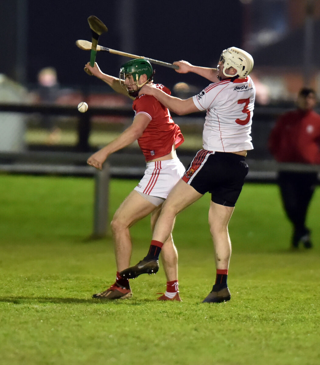 UCC's Eoghan Murphy and Cork's Séamus Harnedy tussle for the sliothar during the 2020 game. Picture: Eddie O'Hare UCC's Eoghan Murphy and Cork's Séamus Harnedy tussle for the sliothar during the 2020 game. Picture: Eddie O'Hare