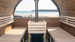 <p class="contextmenu internal_Caption">A sauna at Red Strand in West Cork. Kathriona Devereux enjoyed a post-Christmas visit to one recently</p>