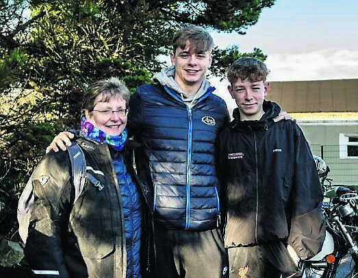 Irene Sheridan, Leo Connolly and Ben Connolly from Ballincollig at the Munster Vintage Motorcycle and Car Club’s New Year Day assembly in Frankfield house. Picture: Chani Anderson
Irene Sheridan, Leo Connolly and Ben Connolly from Ballincollig at the Munster Vintage Motorcycle and Car Club’s New Year Day assembly in Frankfield house. Picture: Chani Anderson