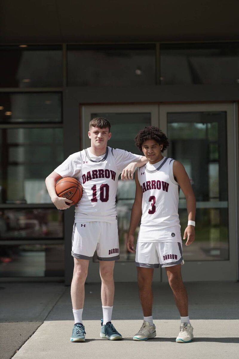 Rory O’Flynn with one of his teammates from the Darrow Prep School in New York. KD Rory O’Flynn with one of his teammates from the Darrow Prep School in New York. KD
