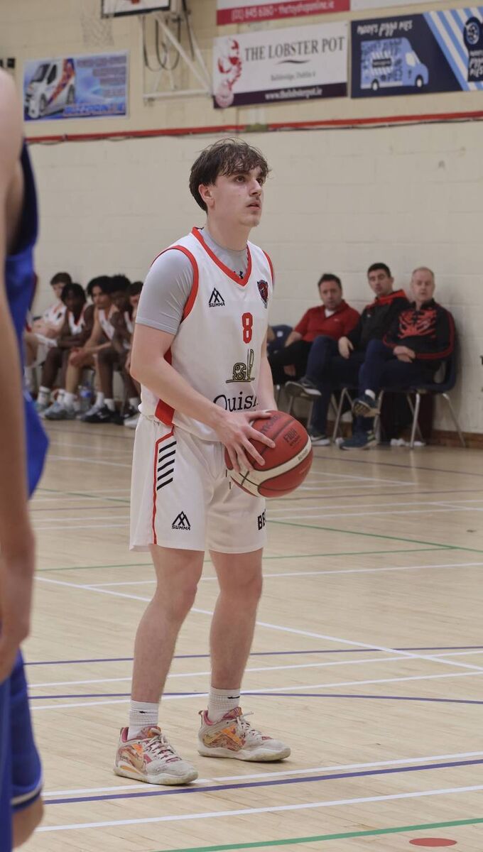Jack Scannell about to shoot a foul shot with Ballincollig U18 team at the Neptune Stadium last season. KD Jack Scannell about to shoot a foul shot with Ballincollig U18 team at the Neptune Stadium last season. KD