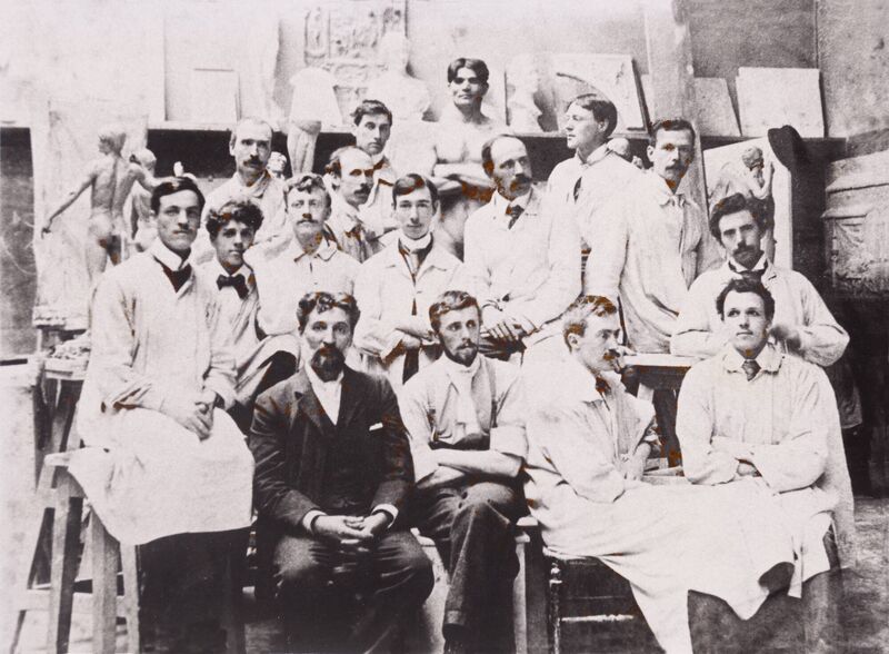 Male students at Crawford School of Art, c.1890.Courtesy Crawford Art Gallery, Cork