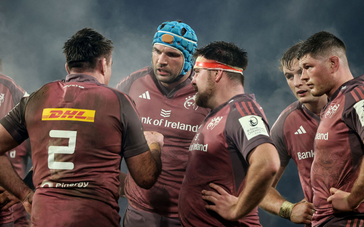 Munster’s Tadhg Beirne issues instructions at Thomond Park. Picture: INPHO/Dan Sheridan Munster’s Tadhg Beirne issues instructions at Thomond Park. Picture: INPHO/Dan Sheridan