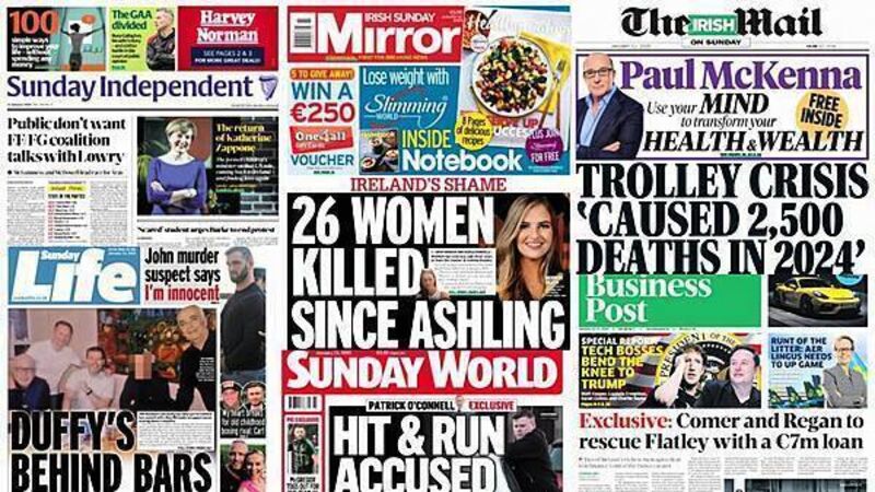What the papers say: Sunday's front pages