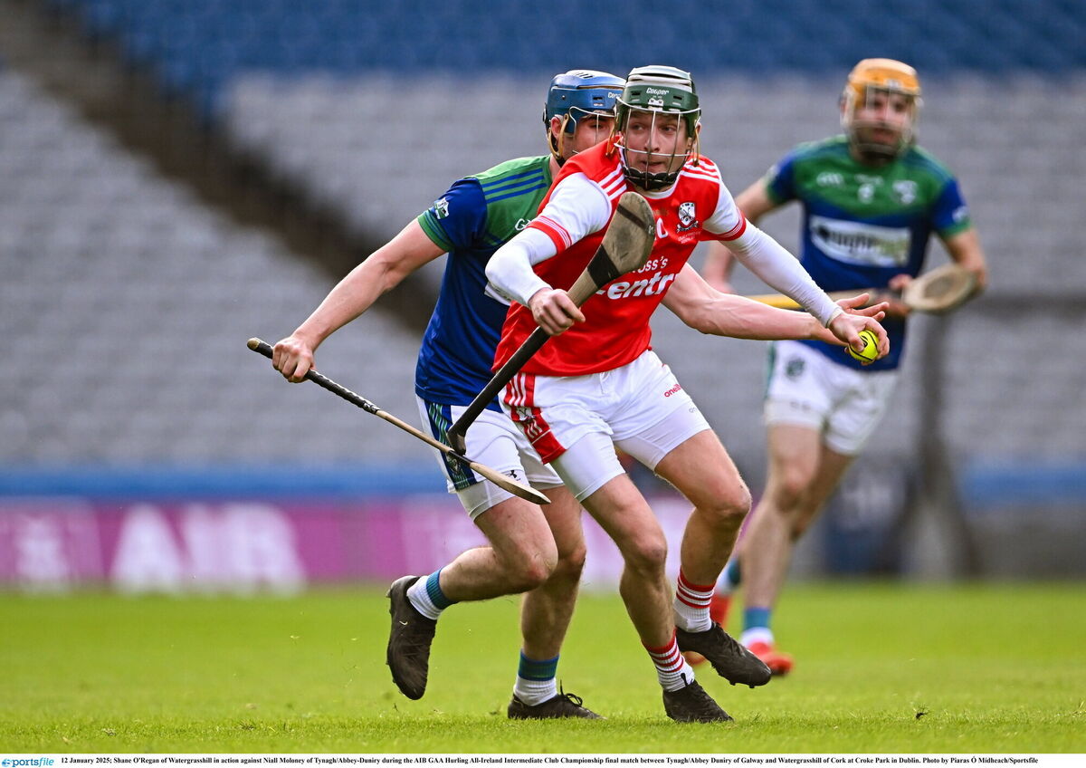 Shane O'Regan of Watergrasshill in possession. Picture: Piaras Ó Mídheach/Sportsfile