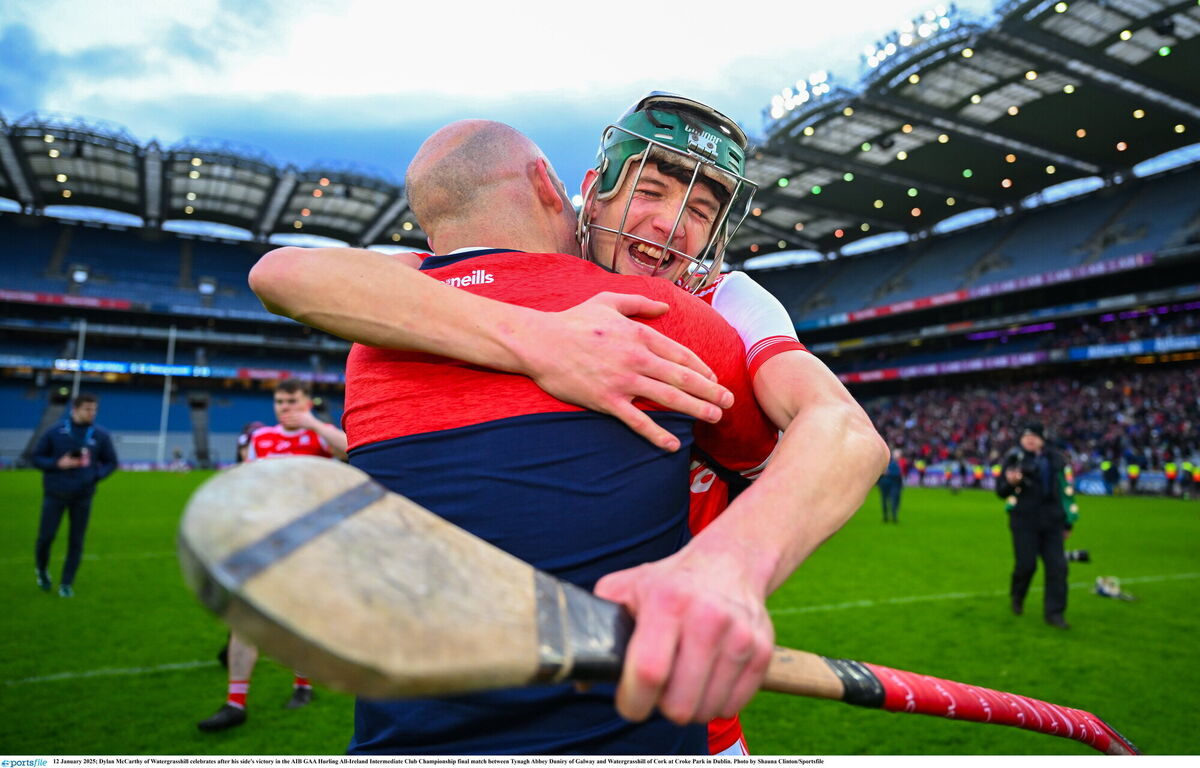 Dylan McCarthy of Watergrasshill celebrates after his side's victory at Croke Park. Picture: Shauna Clinton/Sportsfile