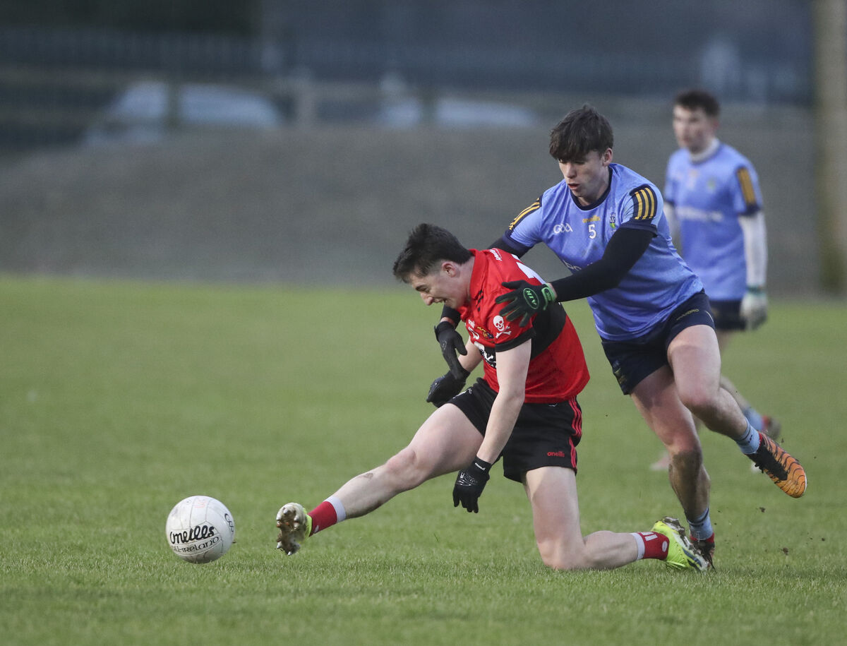 UCC's Olan Corcoran battles for the ball against UCD last Friday. Picture: Patrick Browne