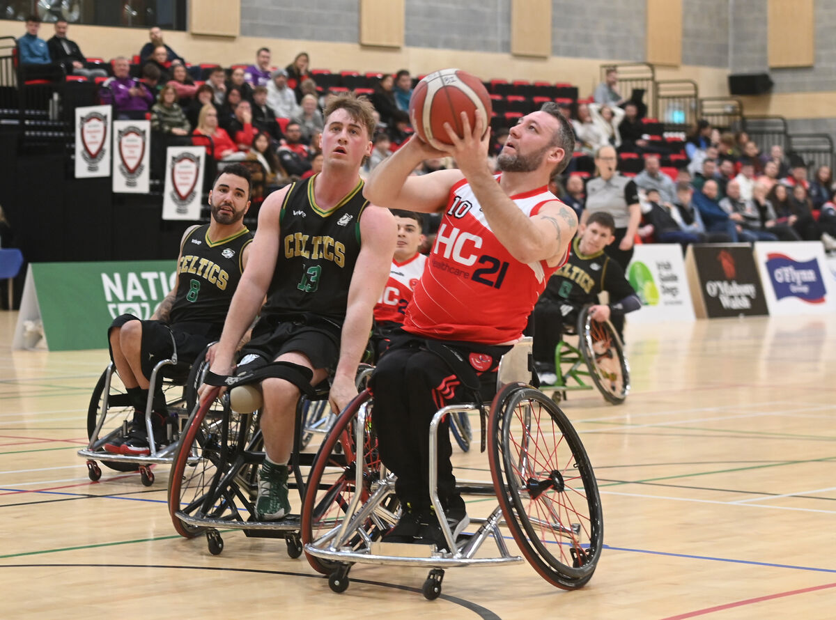 Derek Hegarty lines up a shot for Rebel Wheelers against Limerick Celtics. Picture: Larry Cummins Derek Hegarty lines up a shot for Rebel Wheelers against Limerick Celtics. Picture: Larry Cummins