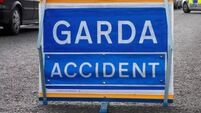 Gardaí at the scene of traffic collision in East Cork