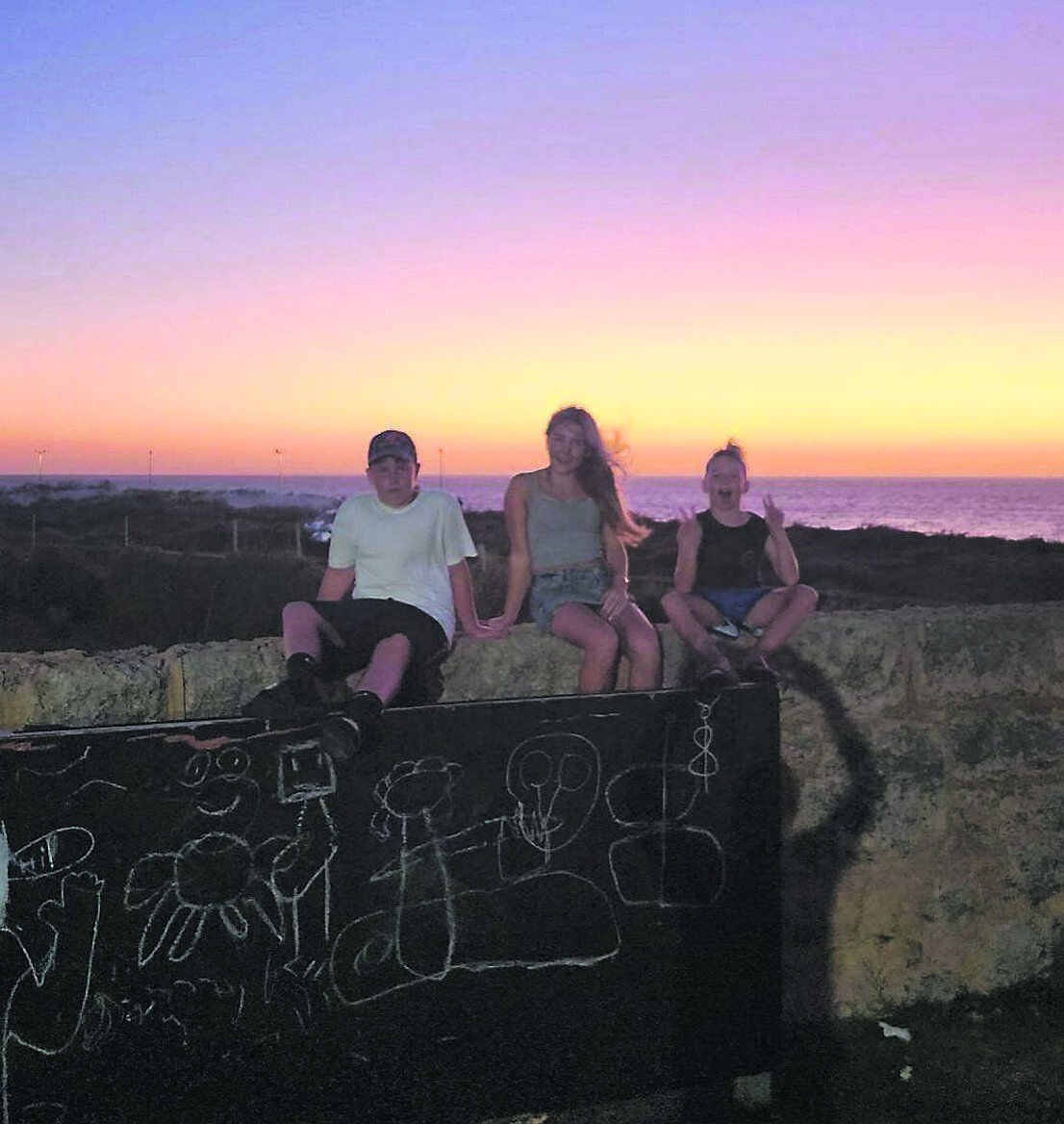 Paul O’Neill’s three children, daughter Lana, who was born in Cork, and his sons, Ross and Rian