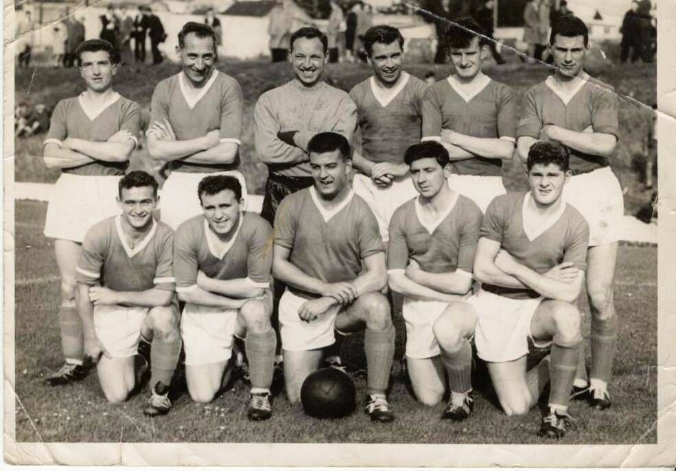 Cork Hibs 1962: Liam O'Flynn, Tommy Hamilton, Sean O'Brien, Dan McAffrey, Pat Goggin, Jack Morley. Front: Tony O'Brien, Jerry Lane, Tony Allen, Donie Wallace, Pat O'Callaghan. Cork Hibs 1962: Liam O'Flynn, Tommy Hamilton, Sean O'Brien, Dan McAffrey, Pat Goggin, Jack Morley. Front: Tony O'Brien, Jerry Lane, Tony Allen, Donie Wallace, Pat O'Callaghan.