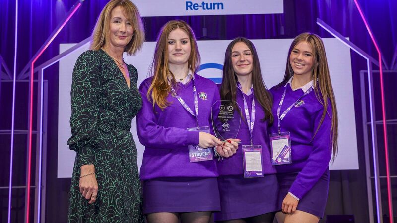 Cork students win inaugural Re-turn Award at BT Young Scientist