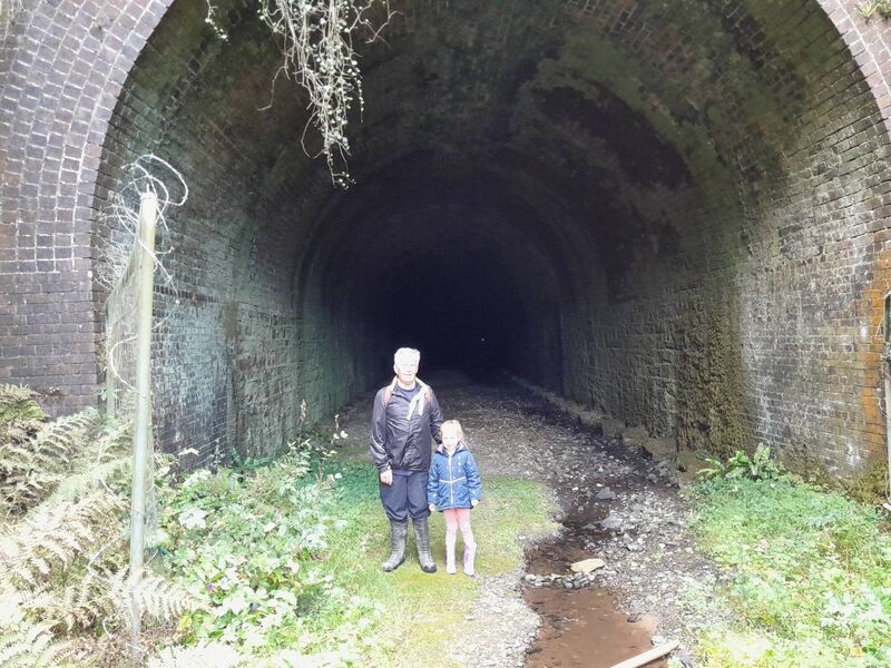 John O'Sullivan with his granddaughter Chloe at the Eastern Entrance
