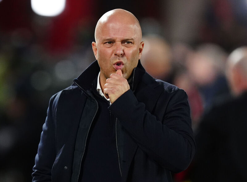 Liverpool manager Arne Slot during the Premier League match at The City Ground, Nottingham. Picture : Mike Egerton/PA Wire.