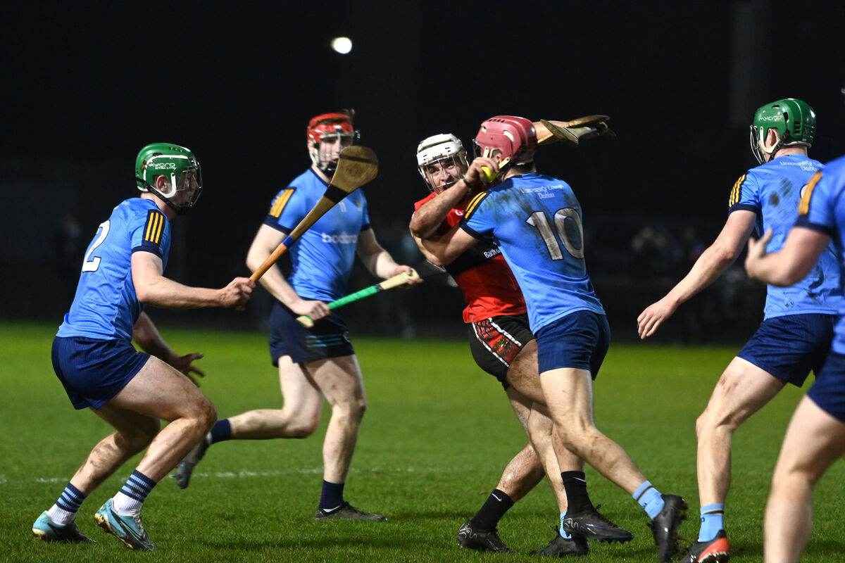 UCC midfielder Brian Keating battling hard against UCD in the Fitzgibbon Cup at the Mardyke. Picture: Larry Cummins UCC midfielder Brian Keating battling hard against UCD in the Fitzgibbon Cup at the Mardyke. Picture: Larry Cummins