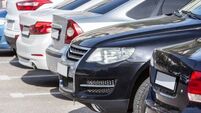 cars in the parking lot