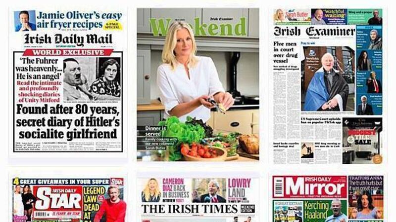 What the papers say: Saturday's front pages What the papers say: Saturday's front pages