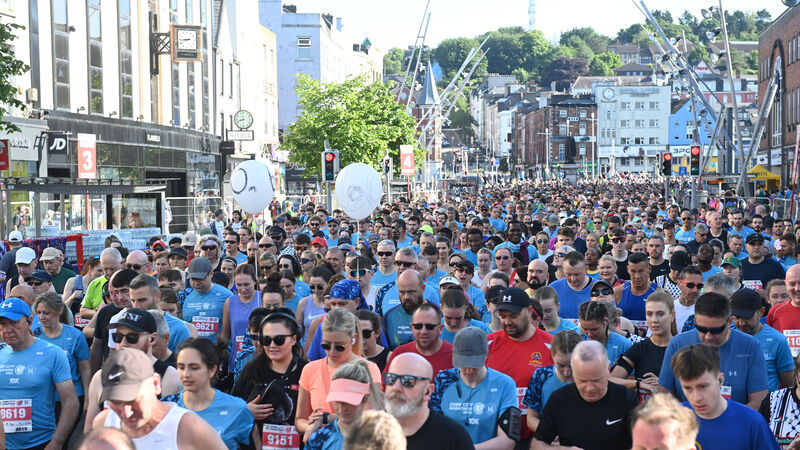 Competitors under starters orders for the 2025 Cork City Marathon