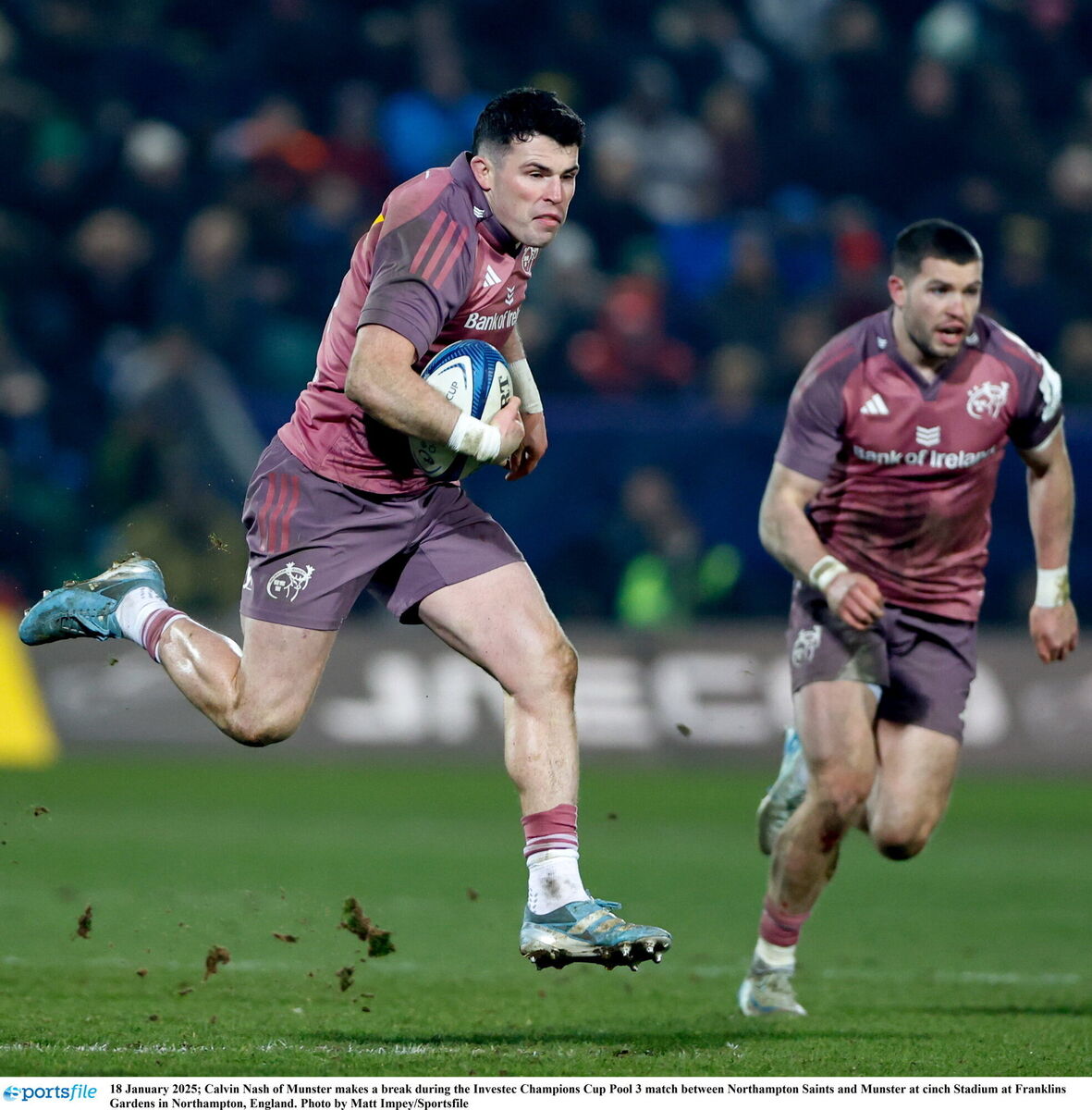 Calvin Nash of Munster makes a break. Picture: Matt Impey/Sportsfile