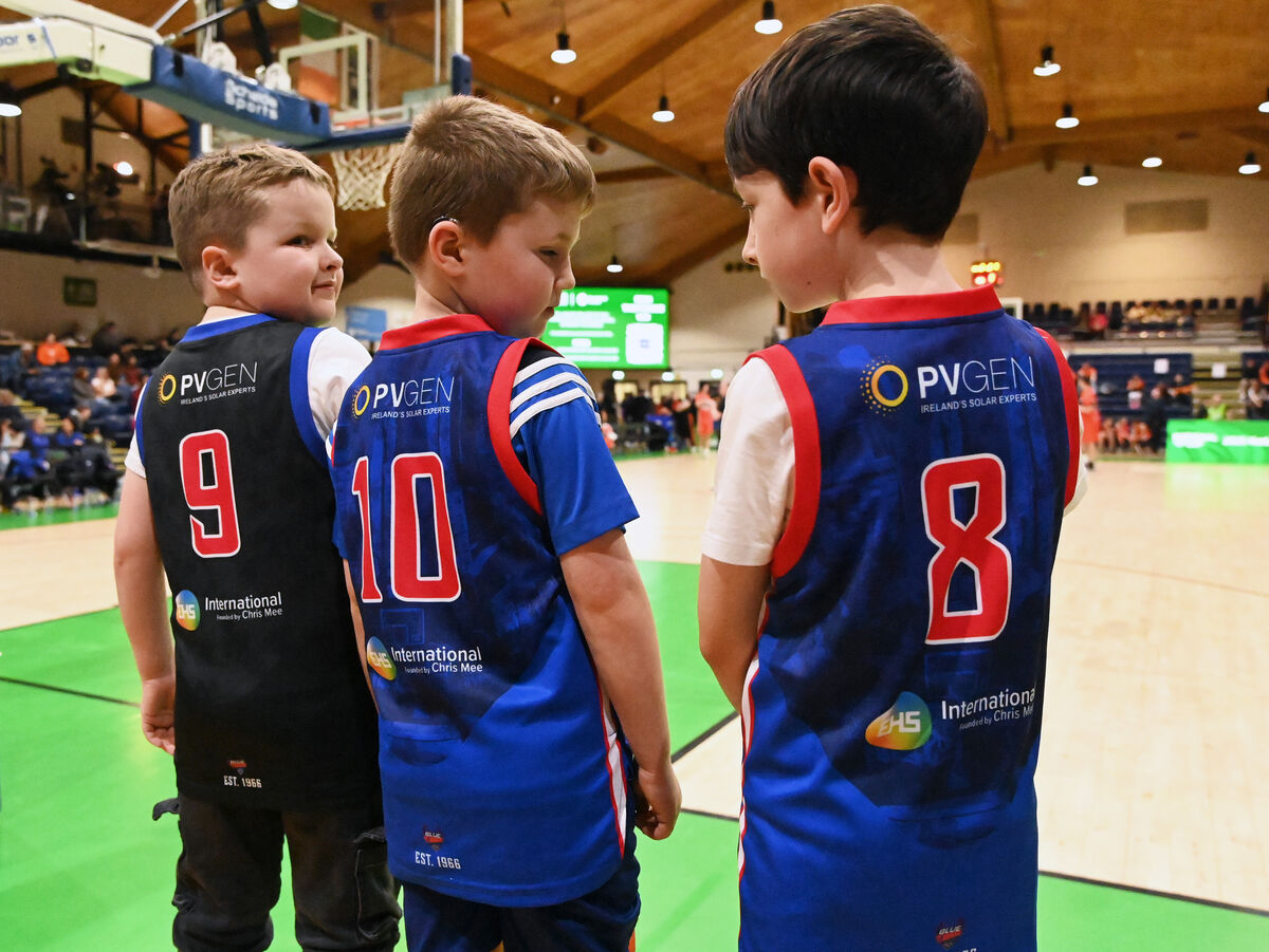 UCC Demons supporters Mathew O'Leary, Harry McCreavy and Harry Bolster against Killester cup final at the National Basketball Arena, Tallaght. Picture: Eddie O'Hare UCC Demons supporters Mathew O'Leary, Harry McCreavy and Harry Bolster against Killester cup final at the National Basketball Arena, Tallaght. Picture: Eddie O'Hare